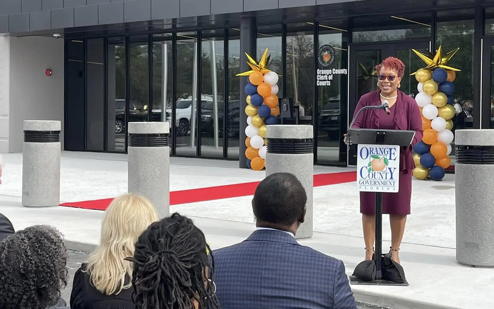 Tiffany Moore Russell at the Orange County Courthouse